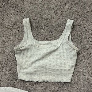Aerie Gray Women's Crop tank top